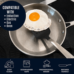 CoreClad 10 IN Tri-Ply Stainless Steel Fry Pan · Malaga