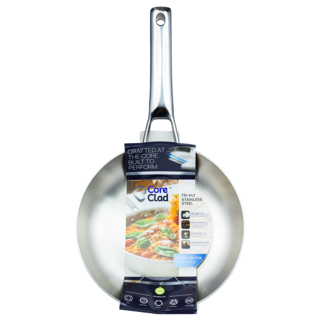 CoreClad 8 IN Tri-Ply Stainless Steel Skillet · Seville