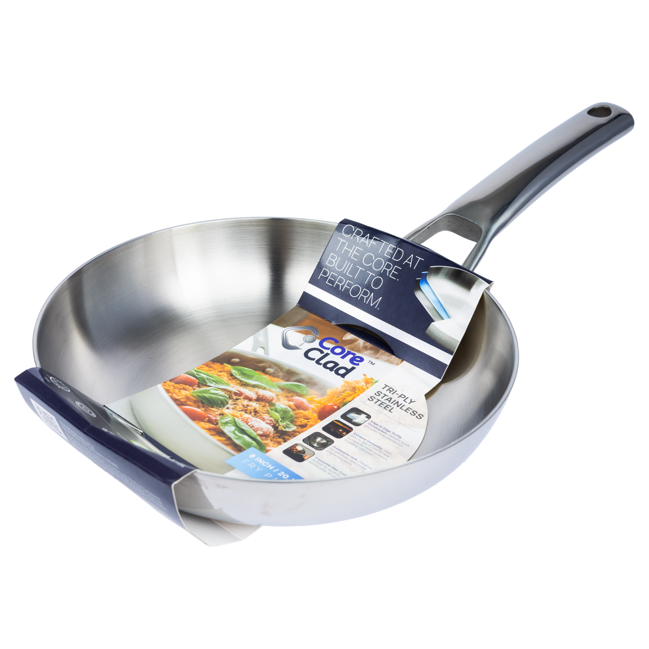 CoreClad 8 IN Tri-Ply Stainless Steel Skillet · Seville