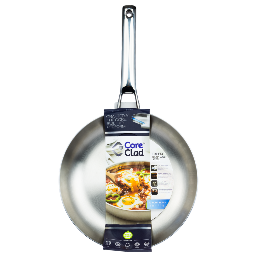 CoreClad 10 IN Tri-Ply Stainless Steel Skillet · Seville