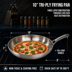 CoreClad 10 IN Tri-Ply Stainless Steel Skillet · Seville