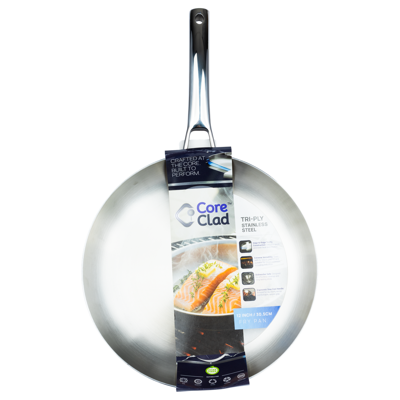 CoreClad 12 IN Tri-Ply Stainless Steel Skillet · Seville