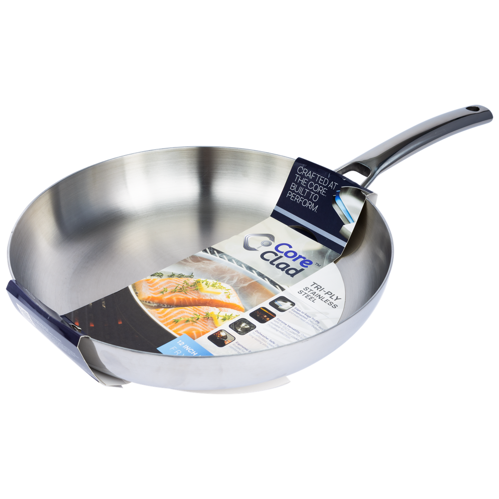 CoreClad 12 IN Tri-Ply Stainless Steel Skillet · Seville