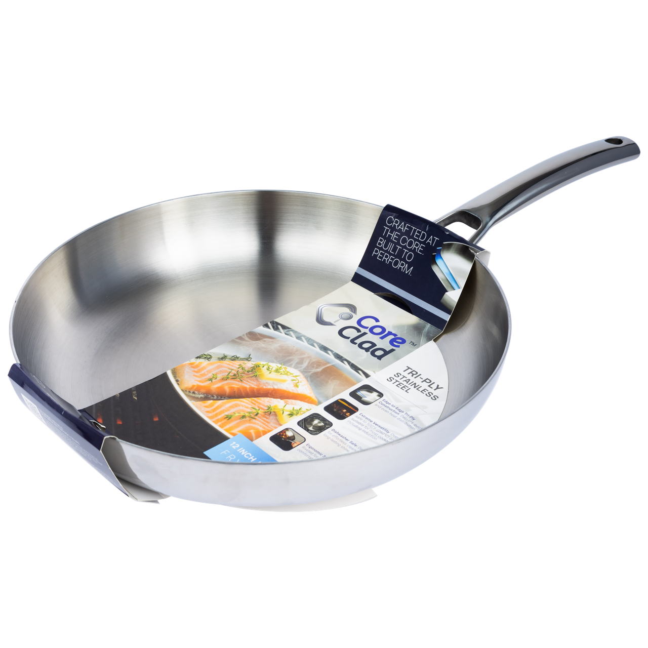 CoreClad 12 IN Tri-Ply Stainless Steel Skillet · Seville