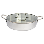 CoreClad 4.2 QT Tri-Ply Stainless Steel Low Casserole with Lid · Seville