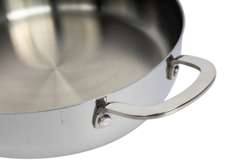 CoreClad 4.2 QT Tri-Ply Stainless Steel Low Casserole with Lid · Seville