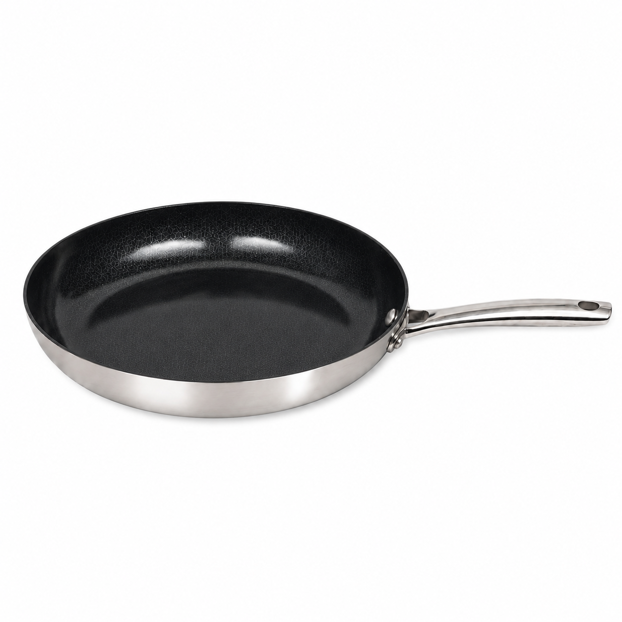 CoreClad 12 IN Tri-Ply Stainless Steel PFAS-Free Nonstick Skillet · Seville