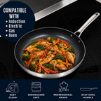CoreClad 10 IN Tri-Ply Stainless Steel PFAS-Free Nonstick Skillet · Seville