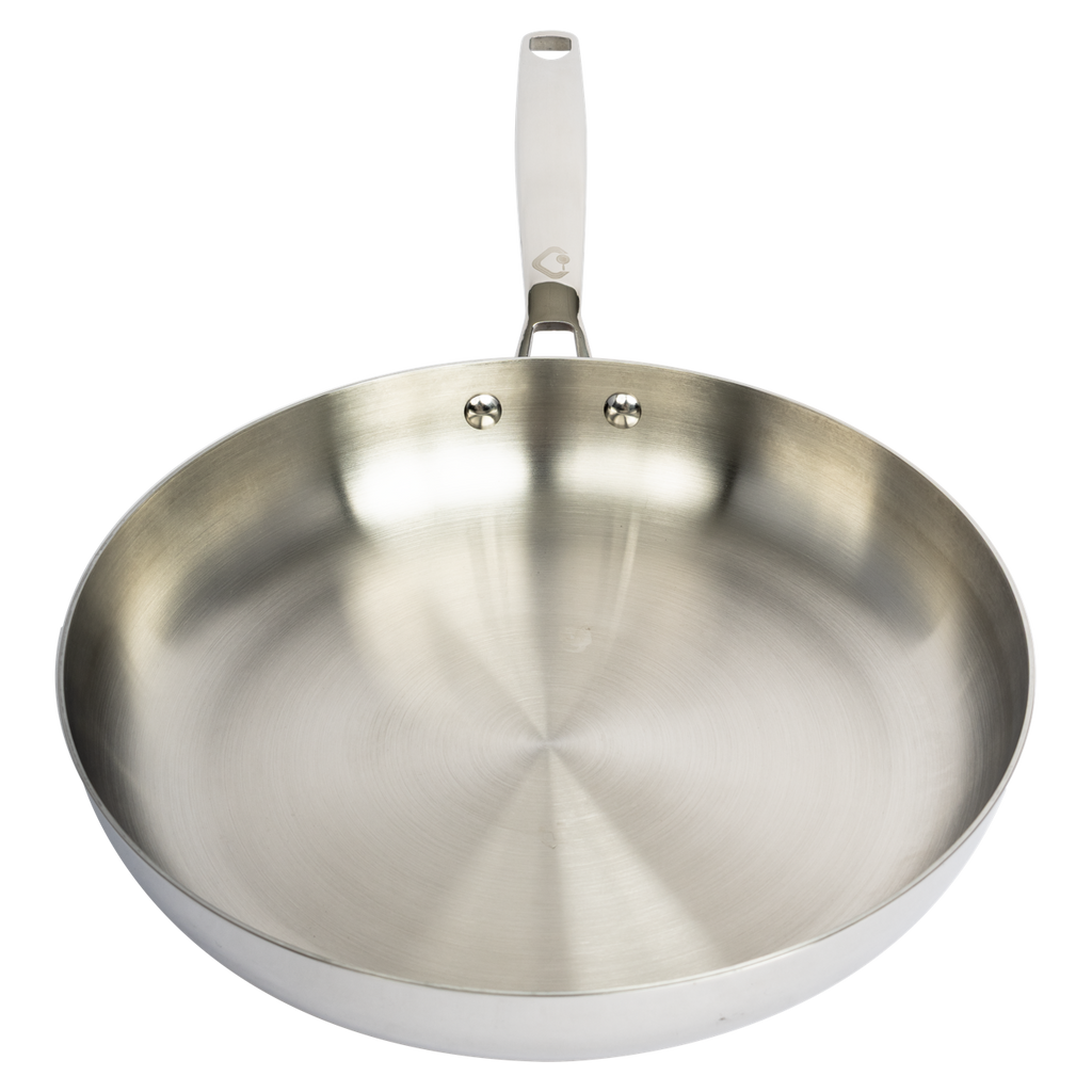 CoreClad 12 IN Tri-Ply Stainless Steel Fry Pan · Malaga