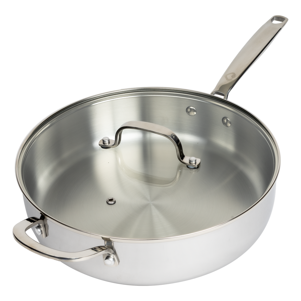 CoreClad 4.2 QT Tri-Ply Stainless Steel Saute Pan · Malaga