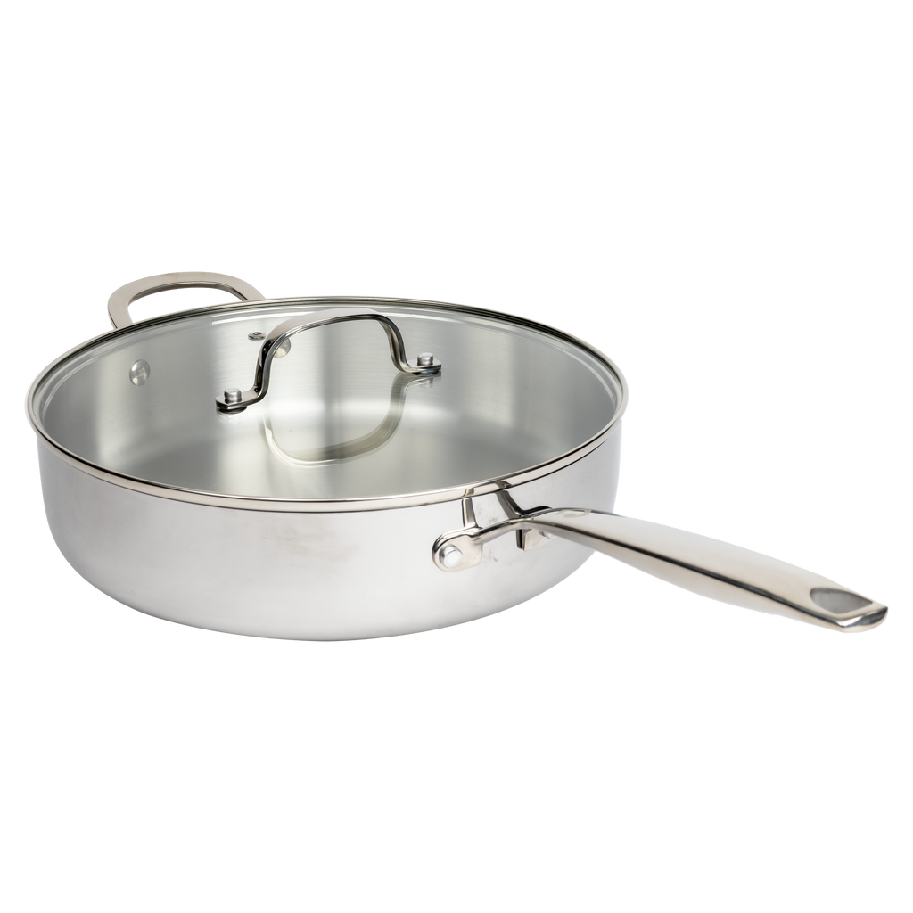 CoreClad 4.2 QT Tri-Ply Stainless Steel Saute Pan · Malaga