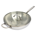 CoreClad 5 QT Tri-Ply Stainless Steel Wok · Malaga