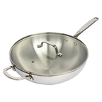 CoreClad 5 QT Tri-Ply Stainless Steel Wok · Malaga
