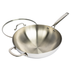 CoreClad 5 QT Tri-Ply Stainless Steel Wok · Malaga