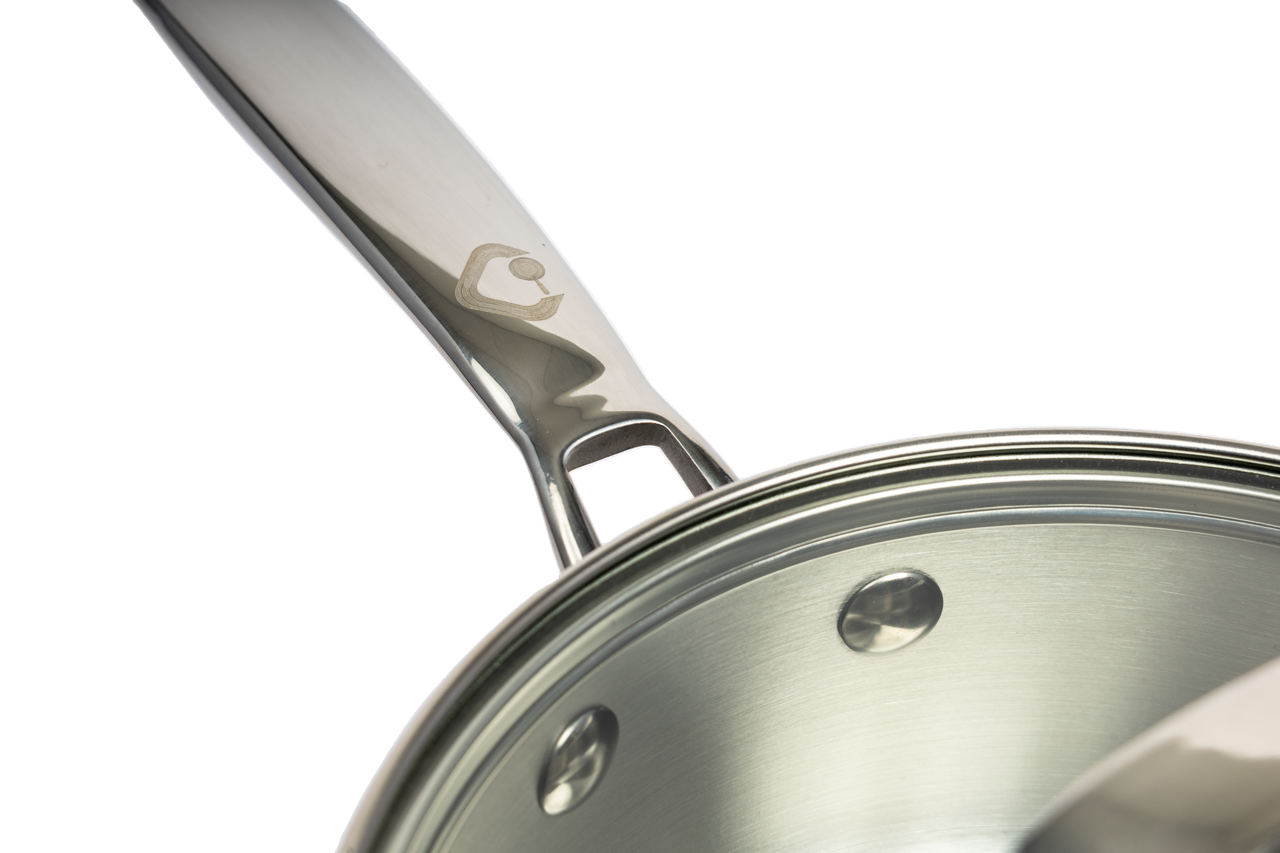 CoreClad 1.5 QT Tri-Ply Stainless Steel Sauce Pan · Malaga