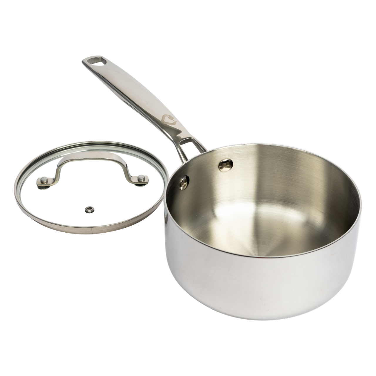 CoreClad 1.5 QT Tri-Ply Stainless Steel Sauce Pan · Malaga