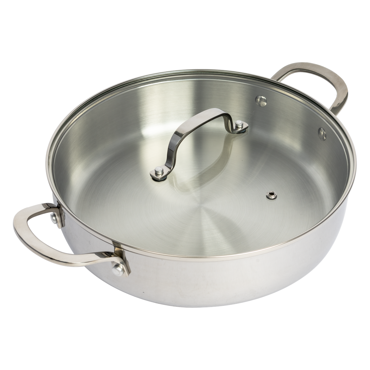 CoreClad 4.2 QT Tri-Ply Stainless Steel Low Casserole · Malaga