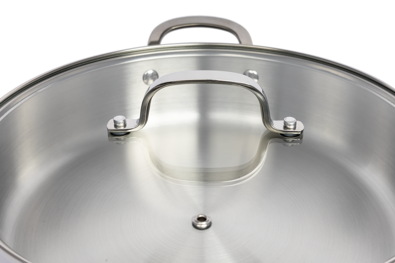 CoreClad 4.2 QT Tri-Ply Stainless Steel Low Casserole · Malaga