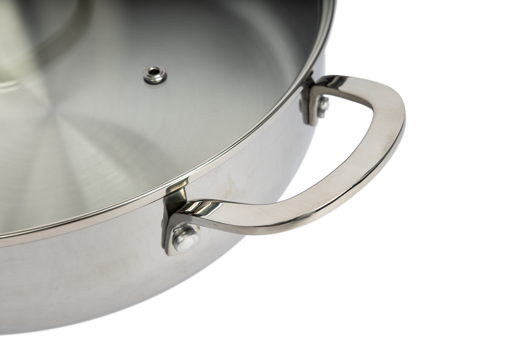 CoreClad 4.2 QT Tri-Ply Stainless Steel Low Casserole · Malaga