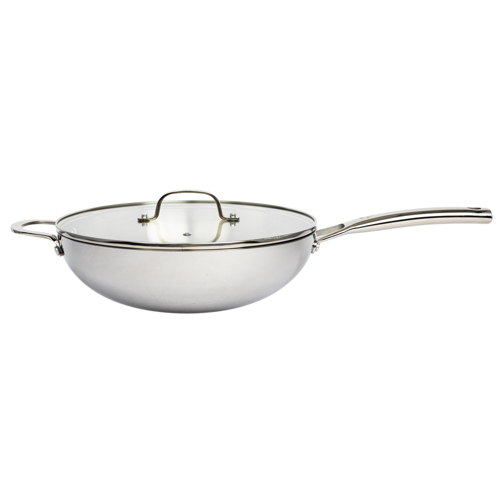CoreClad 5 QT Tri-Ply Stainless Steel Wok · Seville