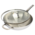 CoreClad 5 QT Tri-Ply Stainless Steel Wok · Seville