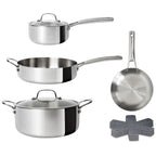 CoreClad Tri-Ply Stainless Steel Cookware Set · Seville · 10 Piece