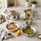 CoreClad Tri-Ply Stainless Steel Cookware Set · Seville · 13 Piece