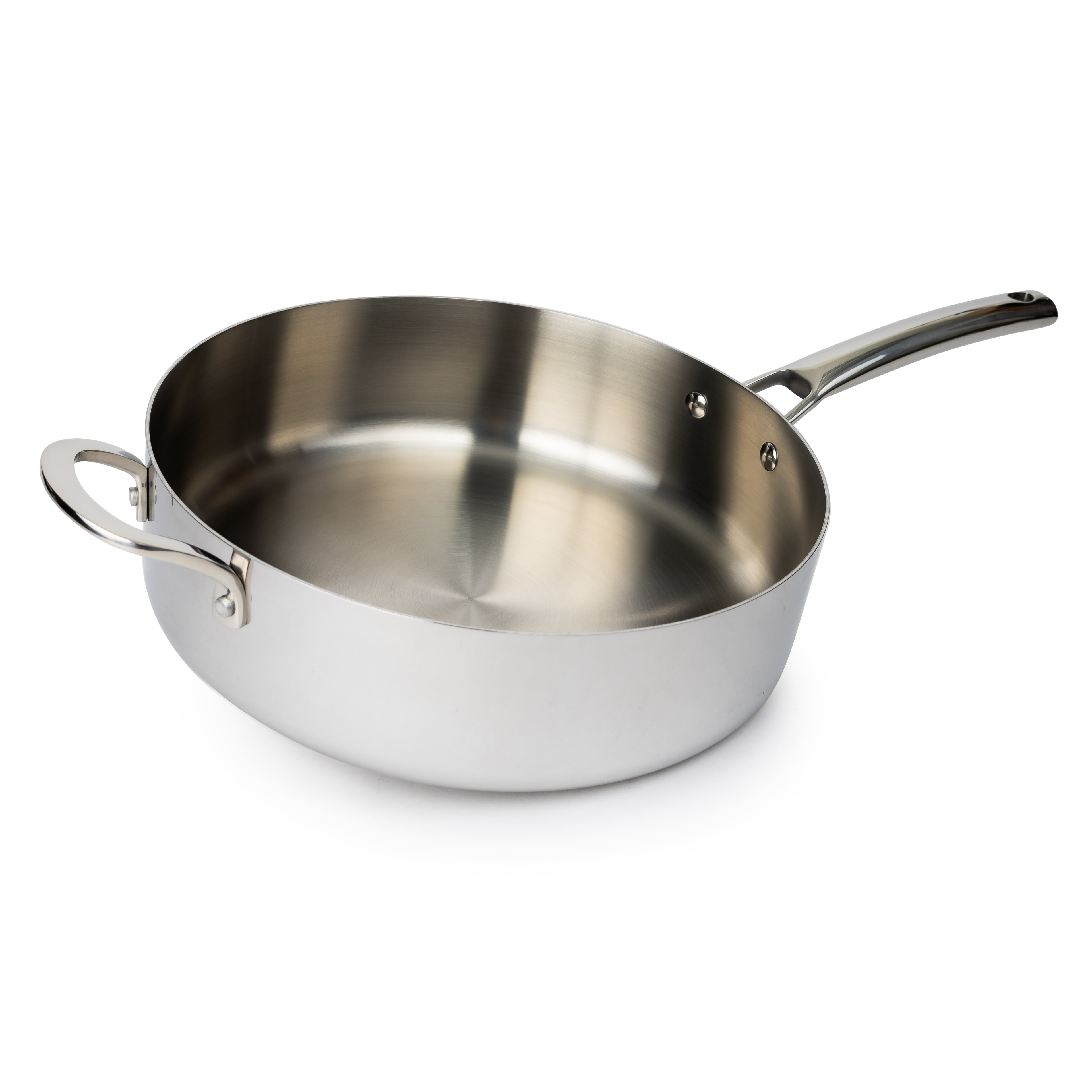 CoreClad Tri-Ply Stainless Steel Saute Pan · 6 Quart · Seville · With Glass Lid