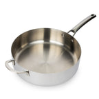 CoreClad Tri-Ply Stainless Steel Saute Pan · 6 Quart · Seville · With Glass Lid