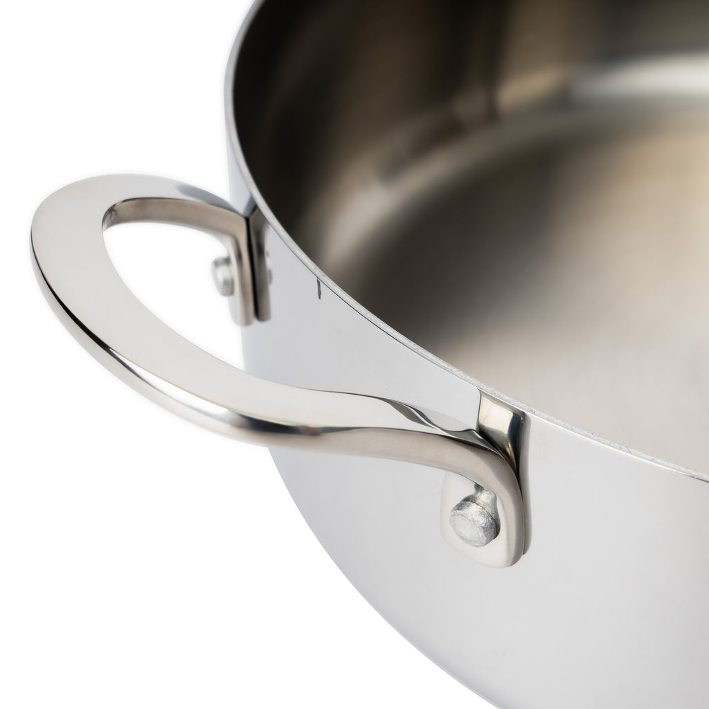 CoreClad Tri-Ply Stainless Steel Saute Pan · 6 Quart · Seville · With Glass Lid
