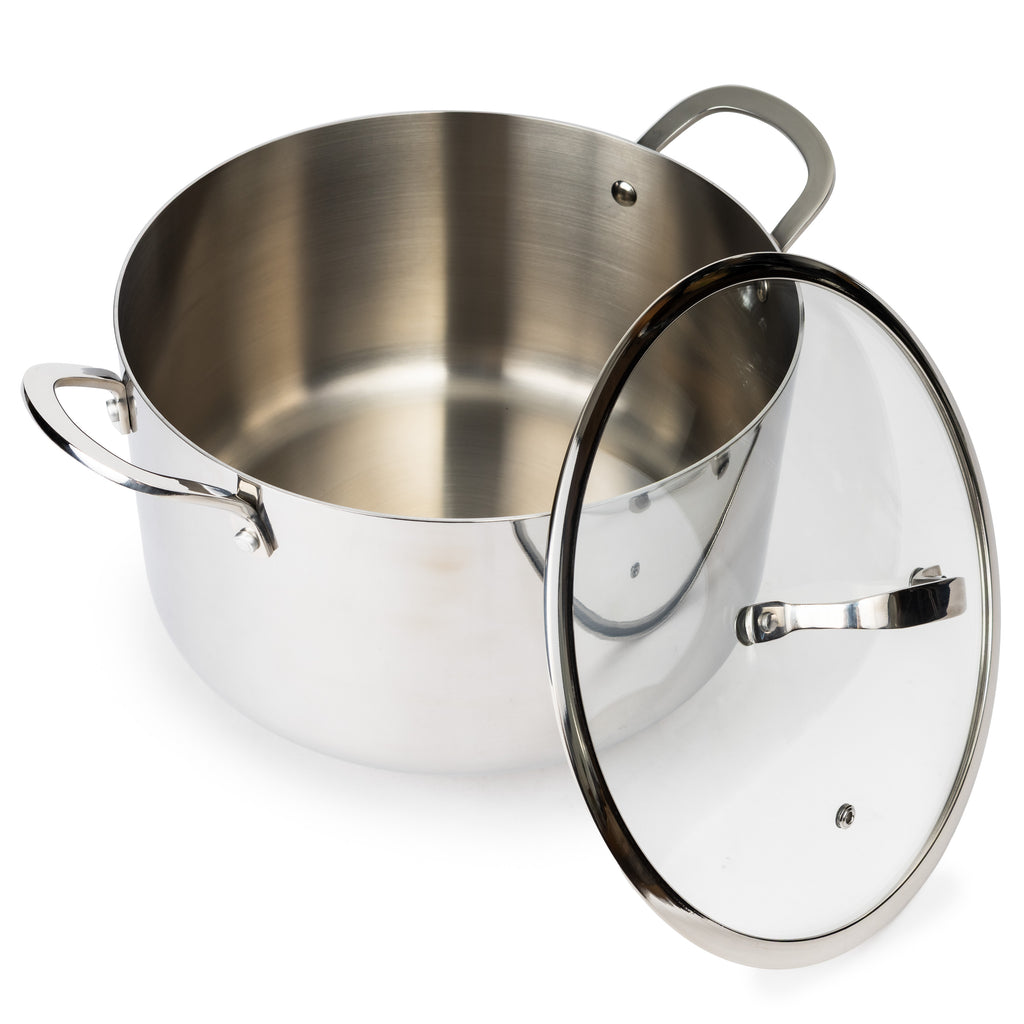 CoreClad 8 QT Tri-Ply Stainless Steel Stock Pot · Seville