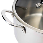 CoreClad Tri-Ply Stainless Steel Stock Pot · Seville · With Glass Lid · 8 QT and 12 QT