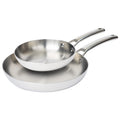 CoreClad Tri-Ply Stainless Steel Skillet Set · 2 Piece · Seville · 9" and 11"