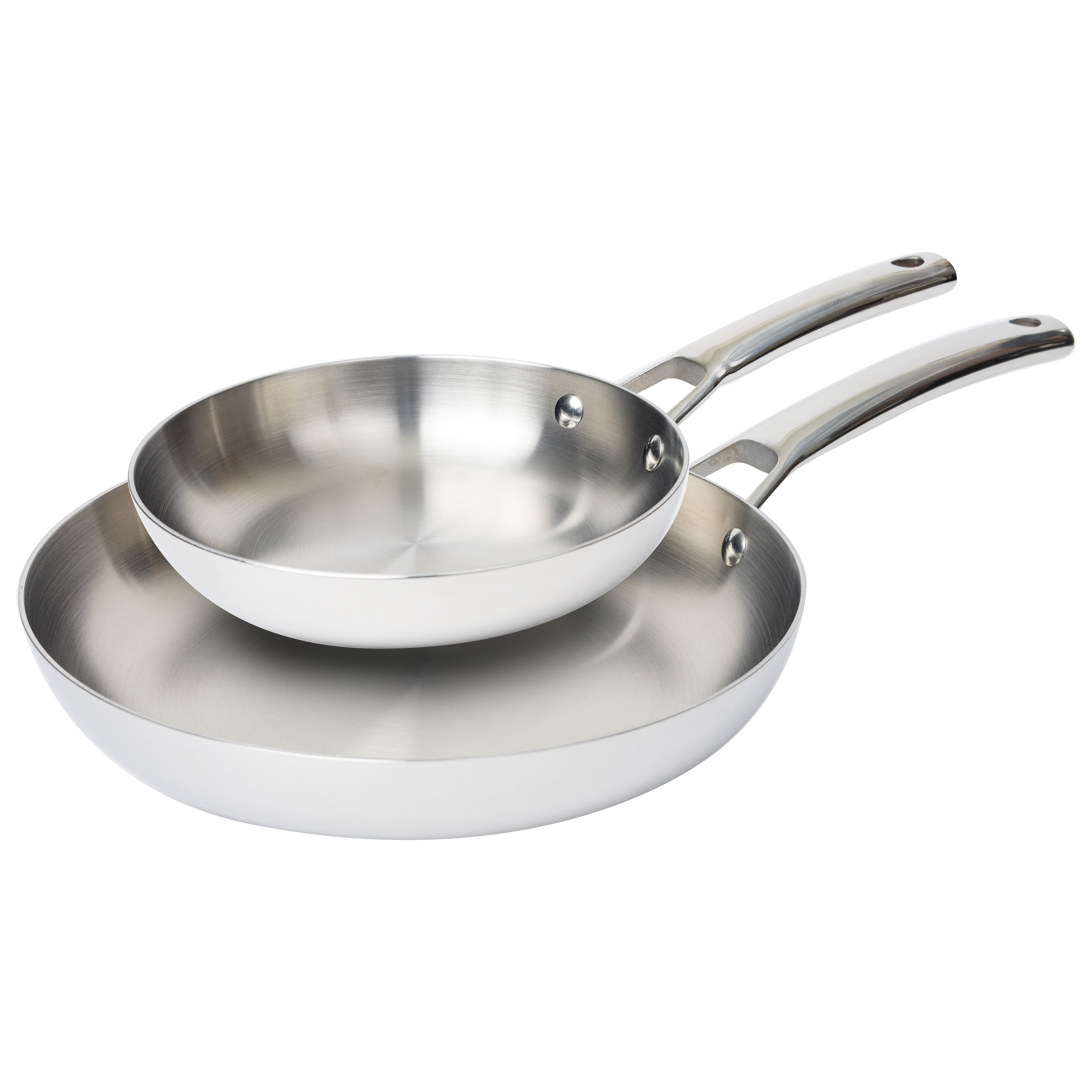 CoreClad Tri-Ply Stainless Steel Skillet Set · 2 Piece · Seville · 9" and 11"