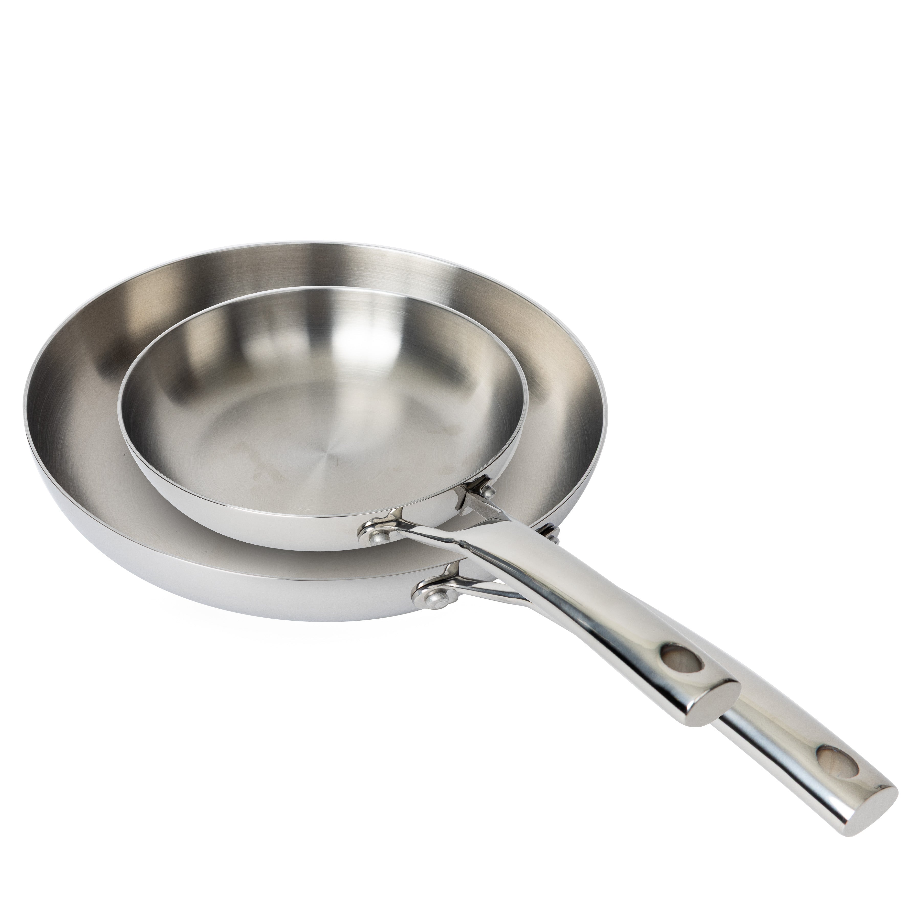 CoreClad Tri-Ply Stainless Steel Skillet Set · 2 Piece · Seville · 9" and 11"