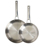 CoreClad Tri-Ply Stainless Steel Skillet Uncoated Set · 2 Piece · Seville · 9" and 11"