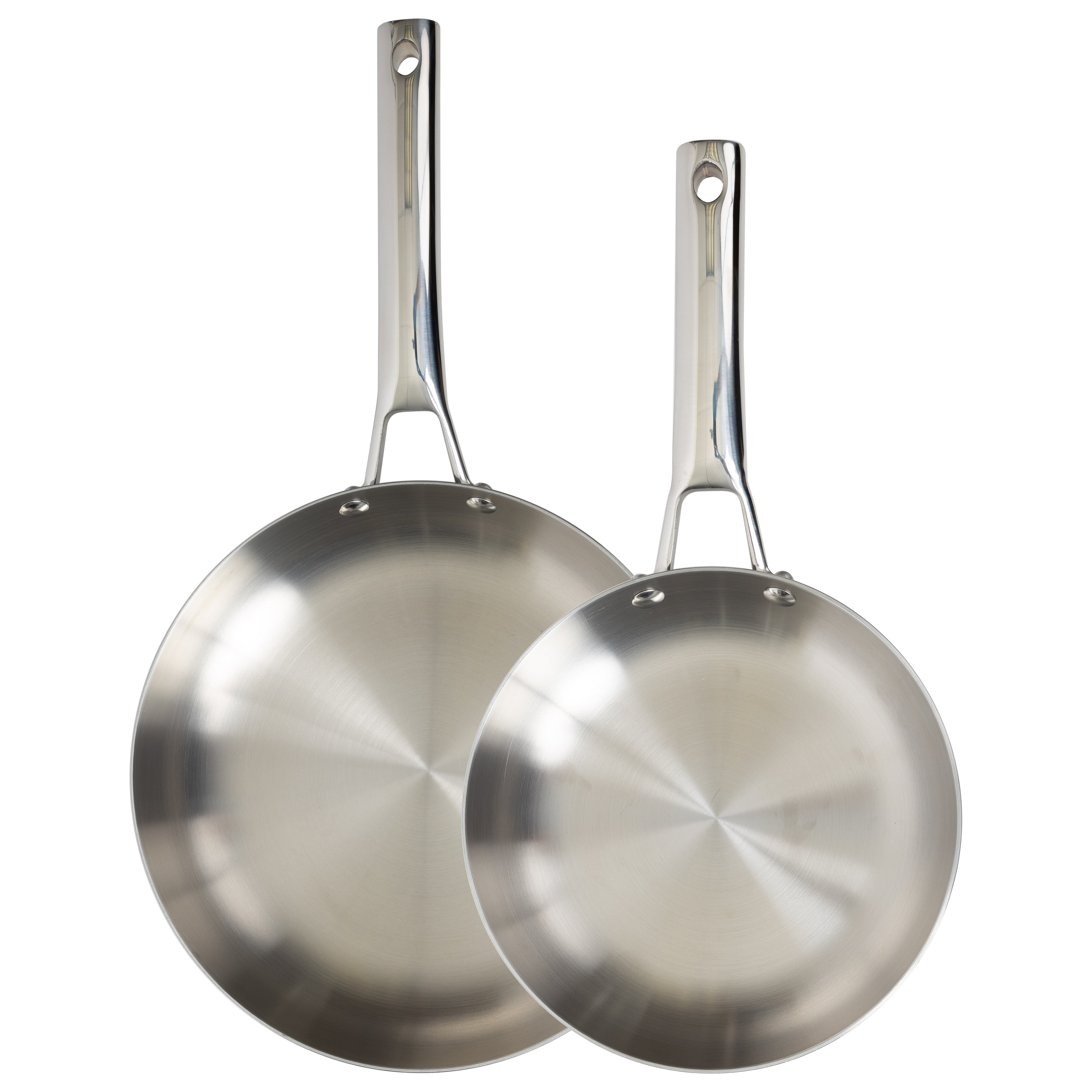 CoreClad Tri-Ply Stainless Steel Skillet Set · 2 Piece · Seville · 9" and 11"