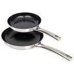 CoreClad Tri-Ply Stainless Steel Skillet Nonstick Set · 2 Piece · Seville · 9" and 11"