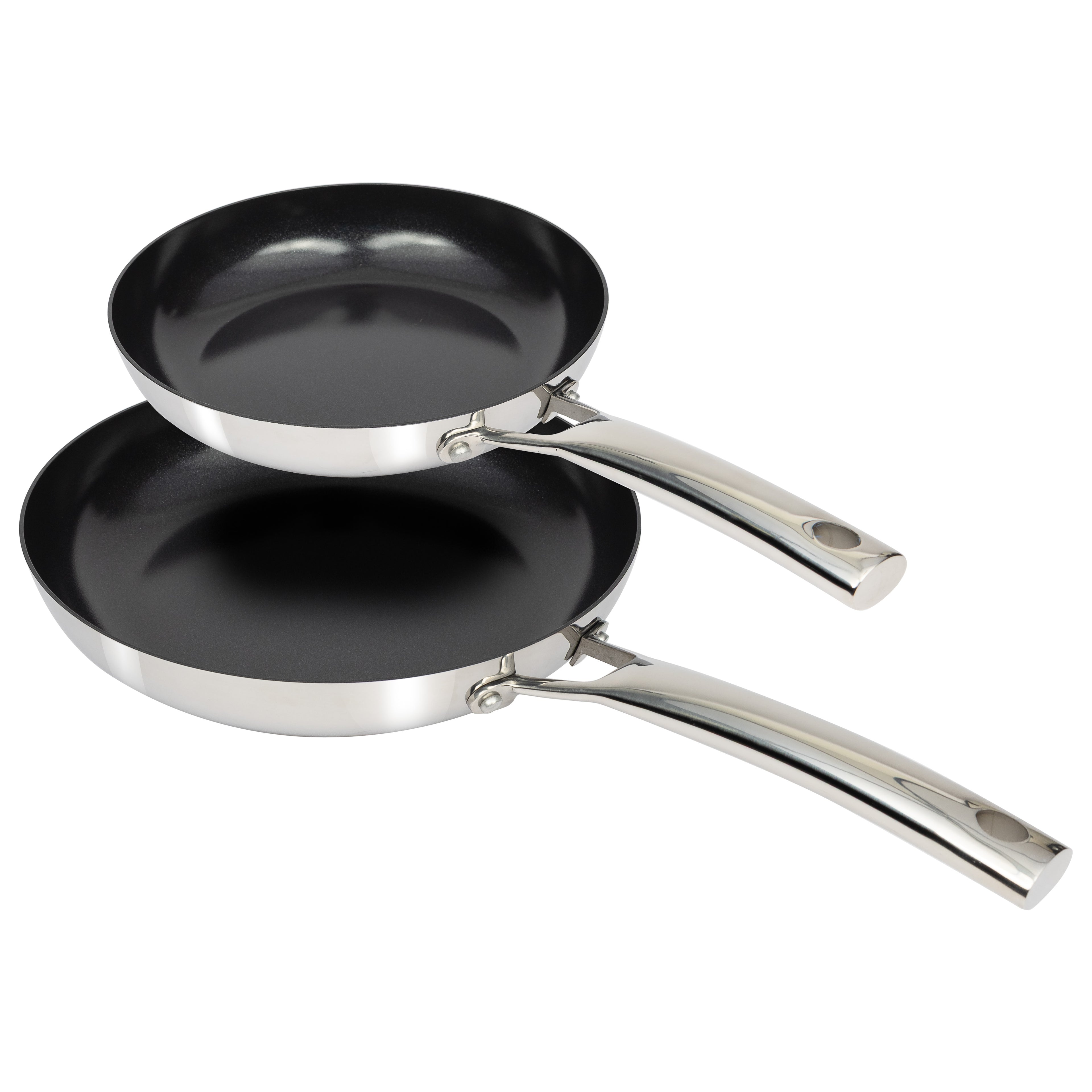 CoreClad Tri-Ply Stainless Steel Skillet Set · 2 Piece · Seville · 9" and 11"